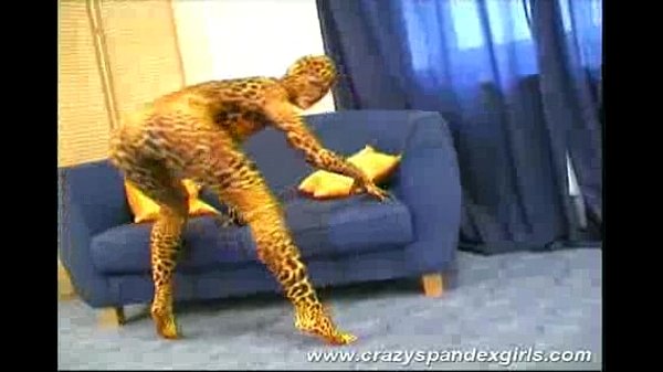Crazy spandex girl teasing sex