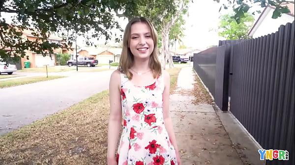 YNGR - Petite Brunette Daisy Bean Loves To Flash And To Ride Big Black Cocks