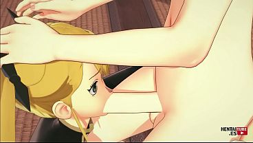 Kaiju N8 Hentai Video: Mina Ashiro's Futanari Blowjob Extravaganza with Kikoru Shinomiya - Asian Japanese Manga Anime Hentai 3D Porn