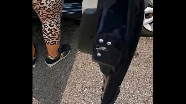 While I wash the car my stepmother's big ass makes me horny and she sucks my cock inside the carwash