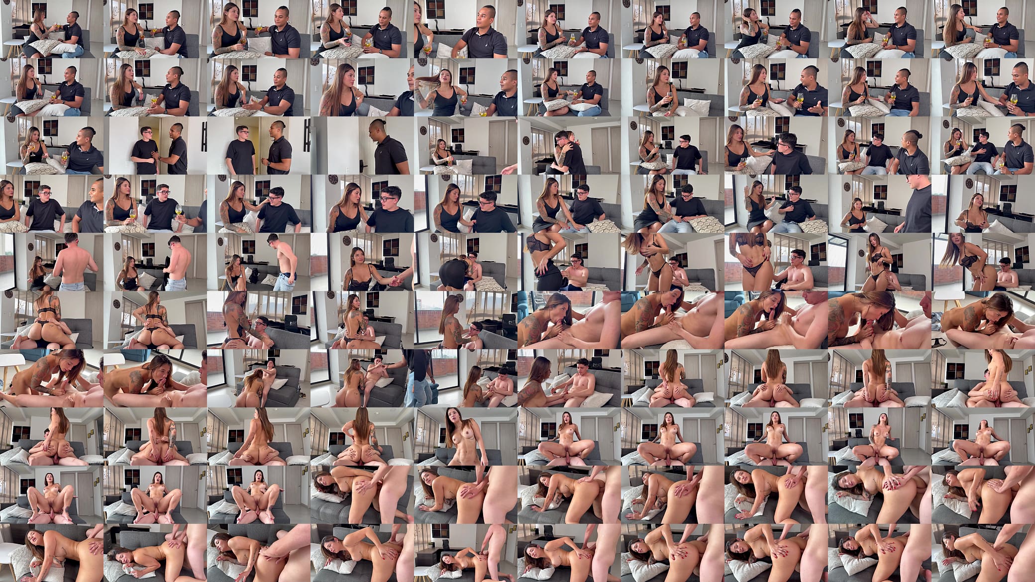 Latina es follada en el culo delante de su esposo cuckhold! Anal con chico nerd de gran polla acaba en orgasmos intensos 预览图