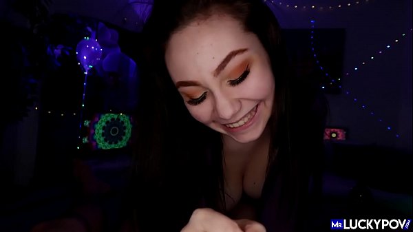 Perfect Handjob and Titfuck with Teenage Lenna Lux - MrLuckyPOV