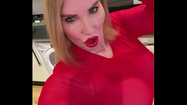 RUINED IN PVC! Sweaty Goddess Makes You Eat Her Out
