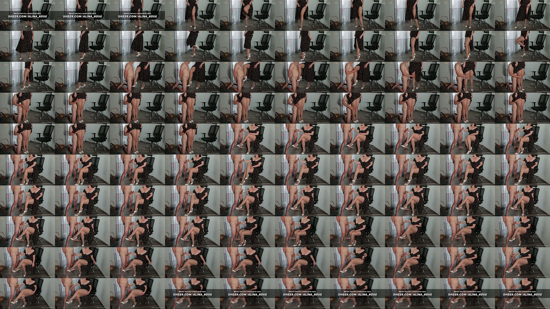 CFNM Femdom Handjob Brunette in Shiny Pantyhose 预览图