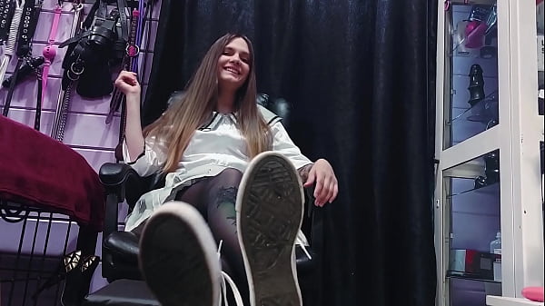 Anime girl POV sneakers and feet domination