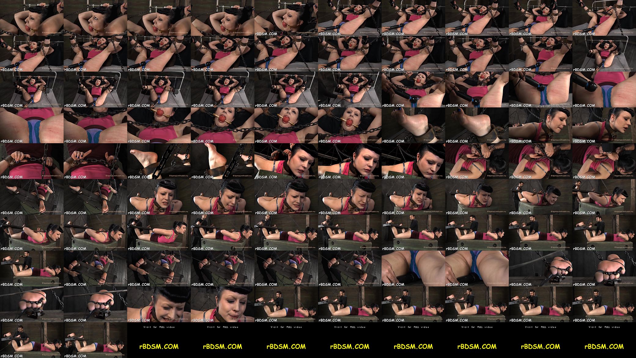 Chained up babe gets doggy style plowing from tormentor 预览图