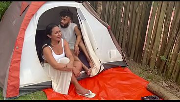 I fucked the hot, big-bootied girl at the campsite - I pounded the pussy of the hot, big-bootied chick outdoors and the slut swallowed all my cum.