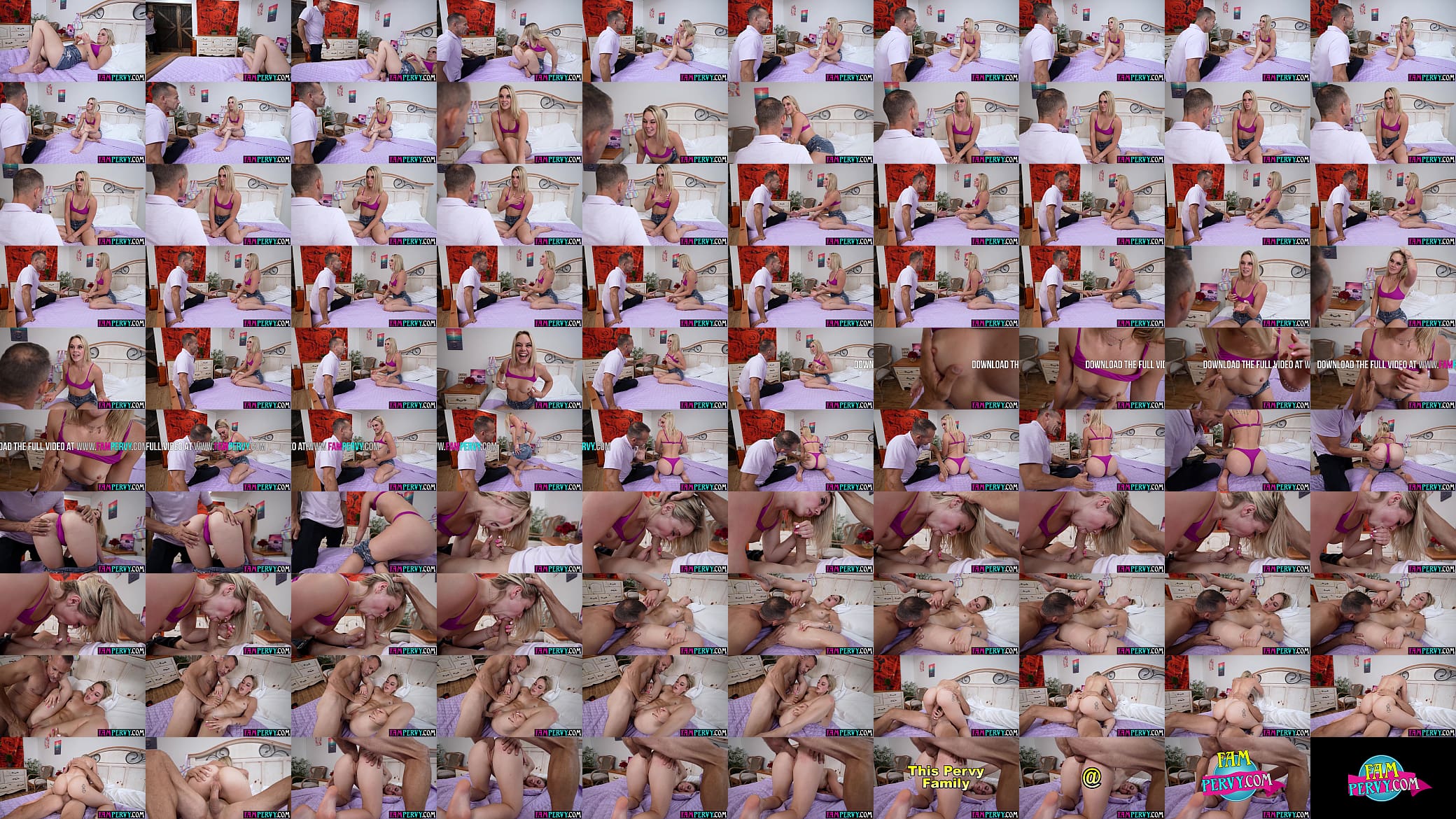 Kinky blonde stepdaughter thanks stepdaddy with a blowjob and sex 预览图