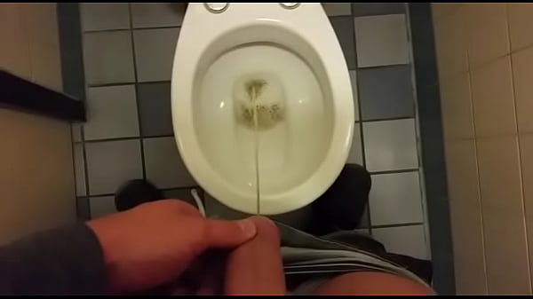 Download Video - Pissing on toilet