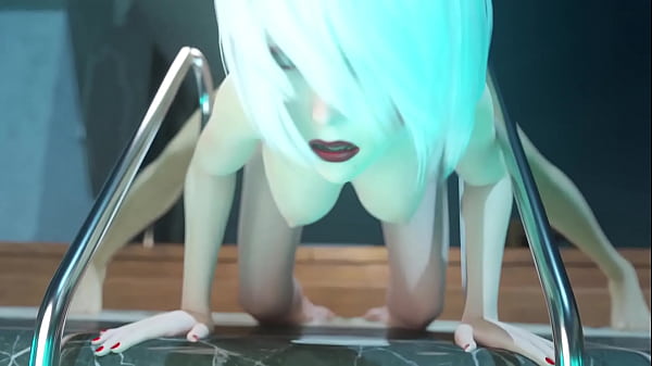 They managed to stay alone at night by the pool...