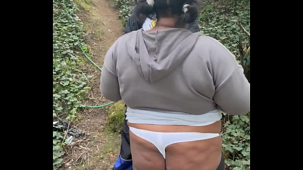 Sexy bbw getting fucked on top of a train tunnel