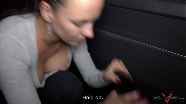 Wild foursome in driving van with Mea Melone & Wendy Moon ends with cum on ass