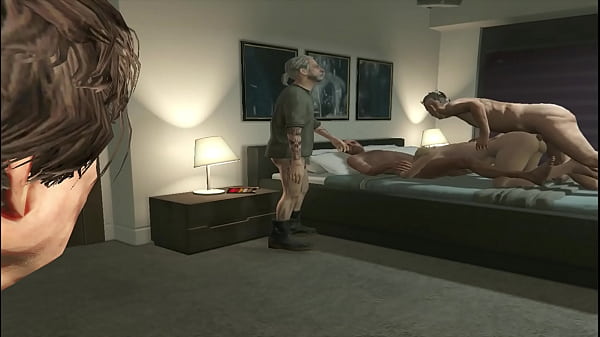 Blonde gets fucked on aGang bang