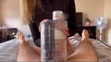 Cock Gets a Good Milking by Sucking Machine