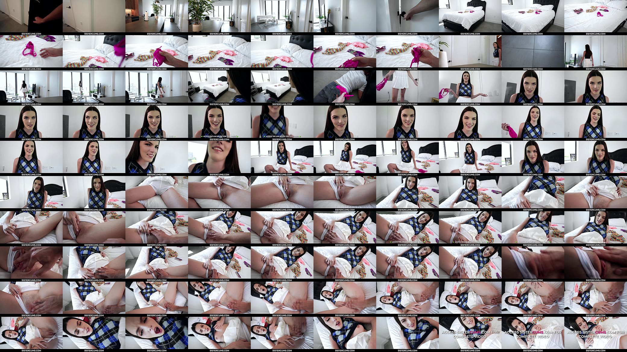 SisterCums - Cute Stepsister Caught her Step Bro Sneaking with Her Panties, Fiona Frost, Nicky Rebel 预览图