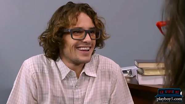 Tiny nerdy fucked in the library by another nerd