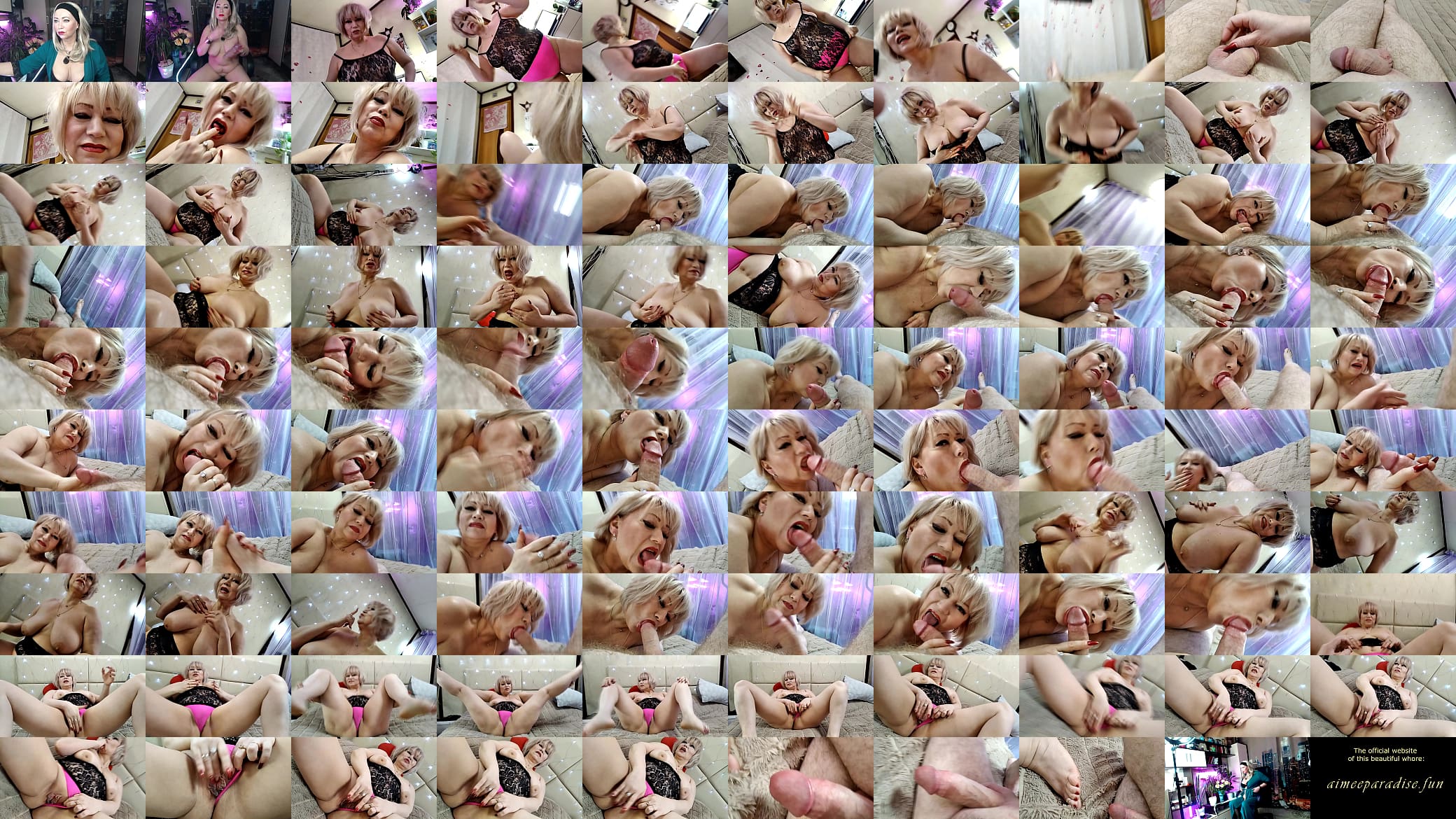 Aimee Hot MILF - sexy chubby granny, cock in mouth &amp; hot masturbation .!. )) 预览图