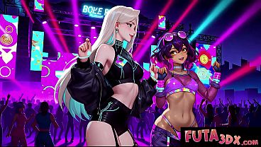 FUTA 3DX - Wild Festival Futa Babes Hard Doggystyle Fuck