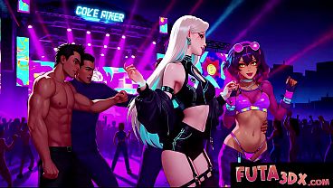 FUTA 3DX - Wild Festival Futa Babes Hard Doggystyle Fuck