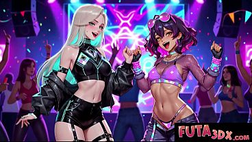 FUTA 3DX - Wild Festival Futa Babes Hard Doggystyle Fuck