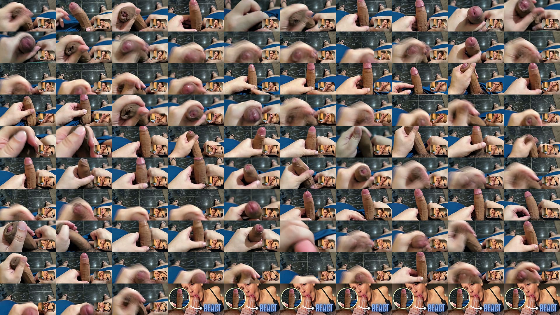React: Beautiful POV Blowjob with HUGE TRIPLE cumshot compilation in mouth. 预览图