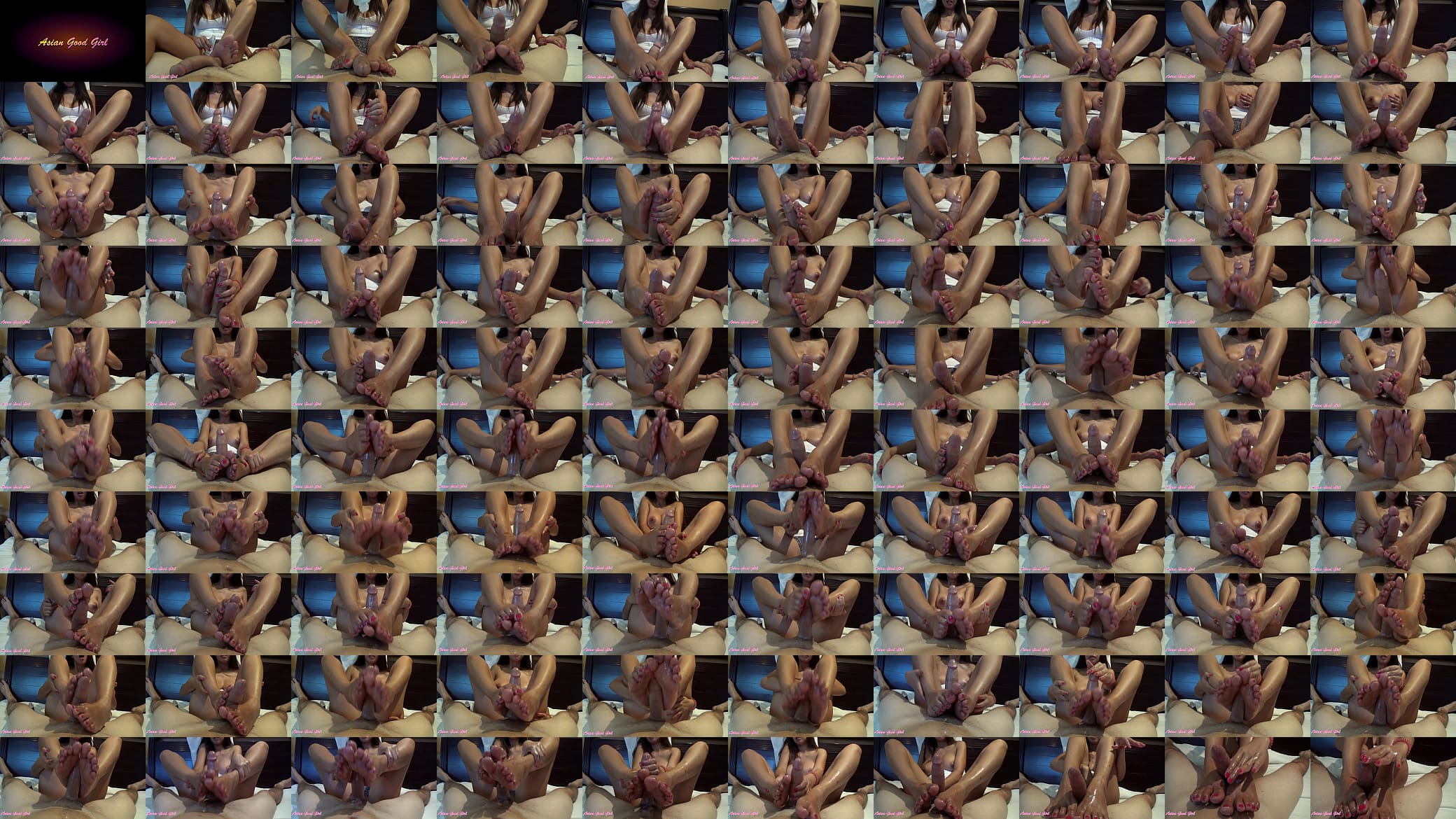 First Footjob from Cute Asian Girl with Perfect Tits 预览图