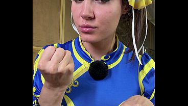 Punheta Guiada Chun-Li! Tente não gozar, com contagem regressiva!