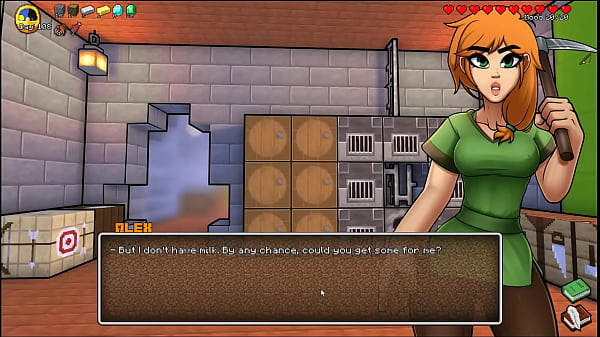 HornyCraft [ Parody Hentai game PornPlay ] Ep.28 Alex in cooking apron gave me a hard boner