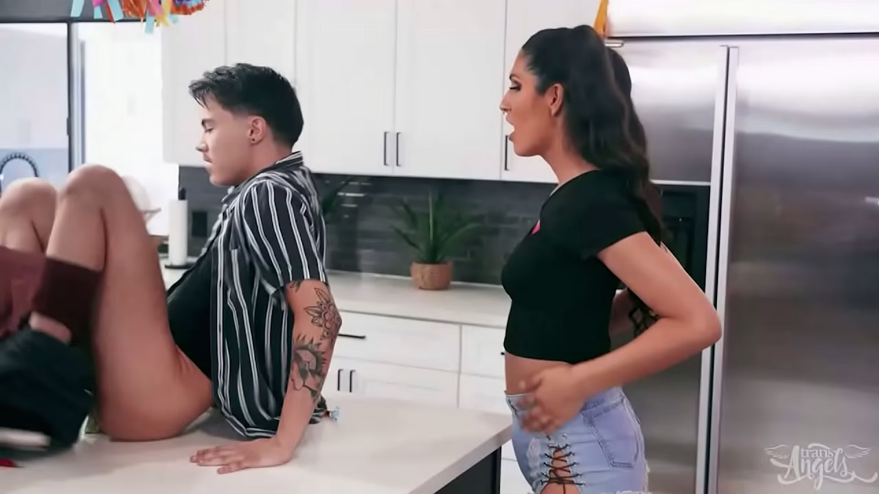 TRANS ANGELS - Joey Michaels Worships Zariah Aura&rsquo_s Perky Tits While Getting Pounded In Missionary