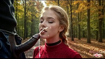 18歳のこの尻軽女をホテルから公園に連れて行って、彼女の彼氏から離れたところで激しくファックした[AI]