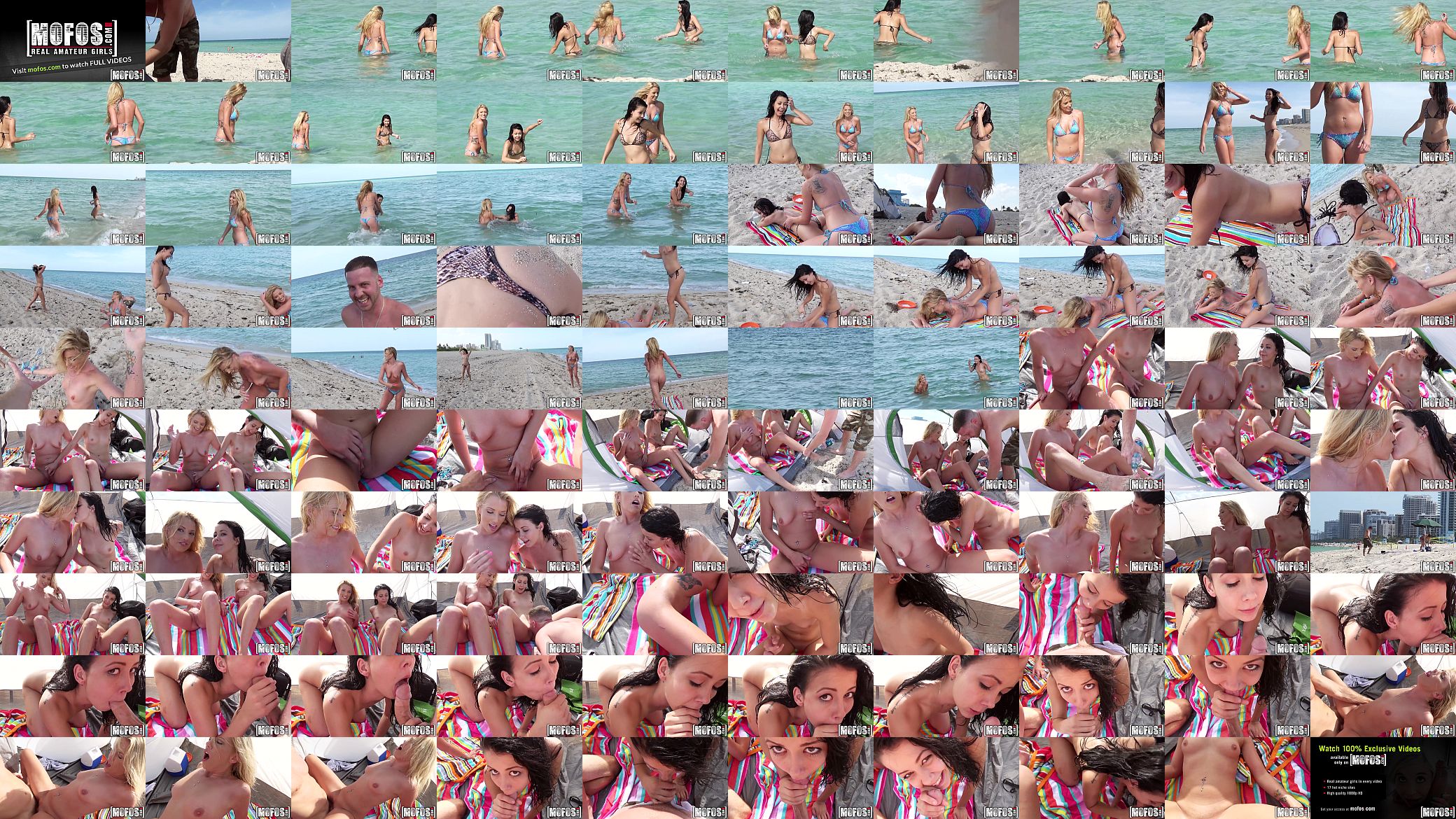 Mofos - Two perfect beach babes have some fun 预览图