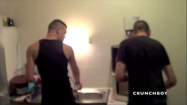slut twink fucked by his friend in sling in backroom
