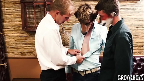 Download Video - GrowlBoys - Furry boys barebacked by satyr during office 3way