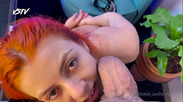 I rub my face over his balls and his huge cock.