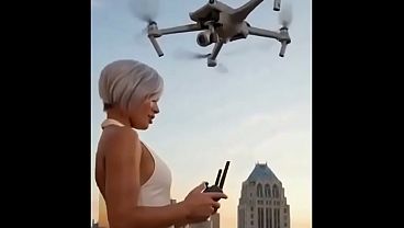 VixenVictoria Dances Freaky for the Drone, Wind Steals It, Then Fucks You Quiet So You Don’t Talk - AI Generated