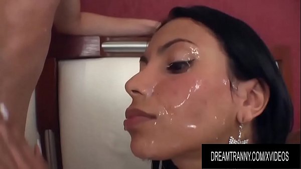 Cute Shemale Michelly Araujo Gets Penetrated and Facialized by a Lucky Guy