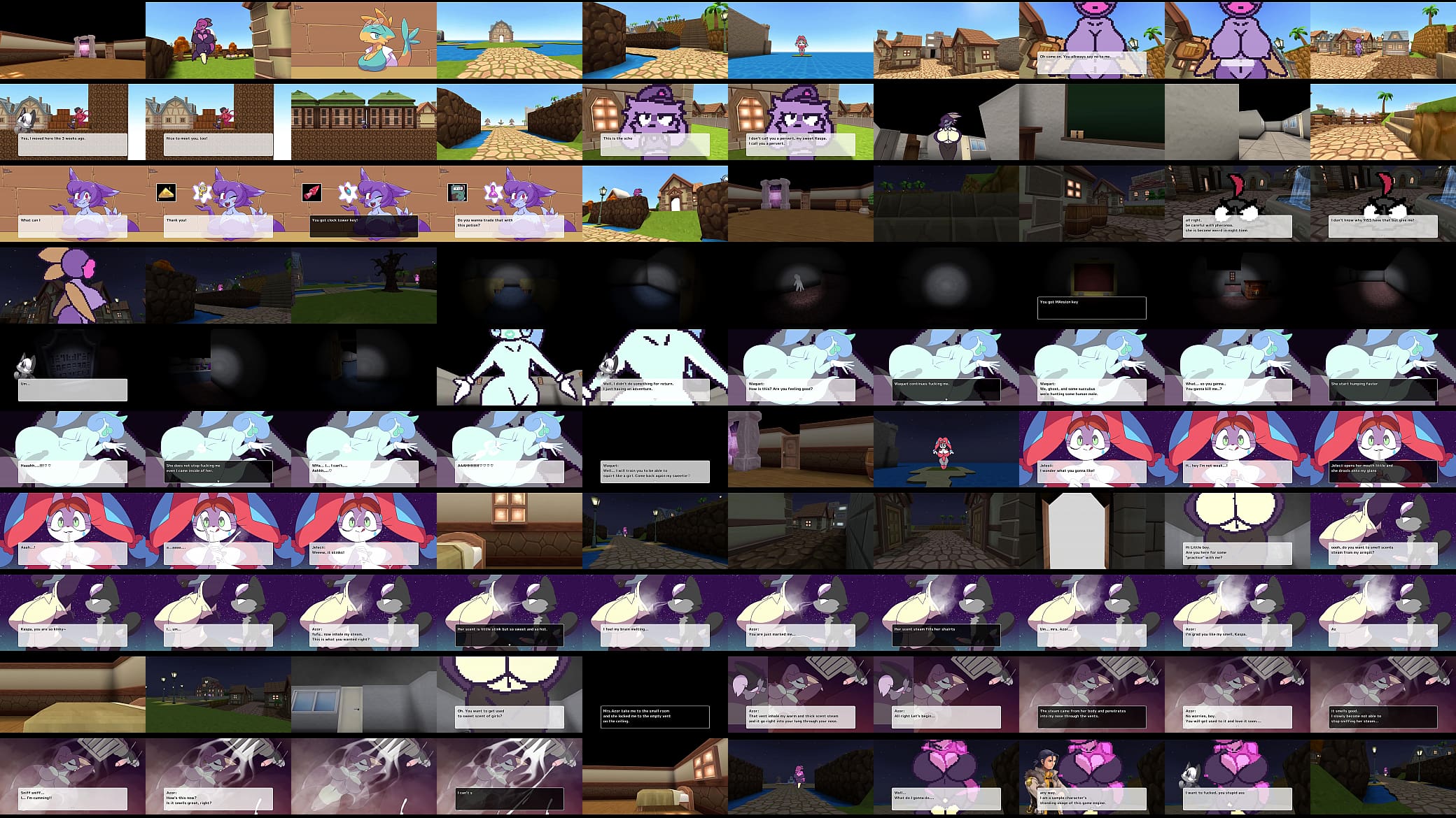 escape from paradise v0.5.8 Day time and Night time Town 预览图