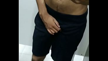 Jerk off in fitting room
