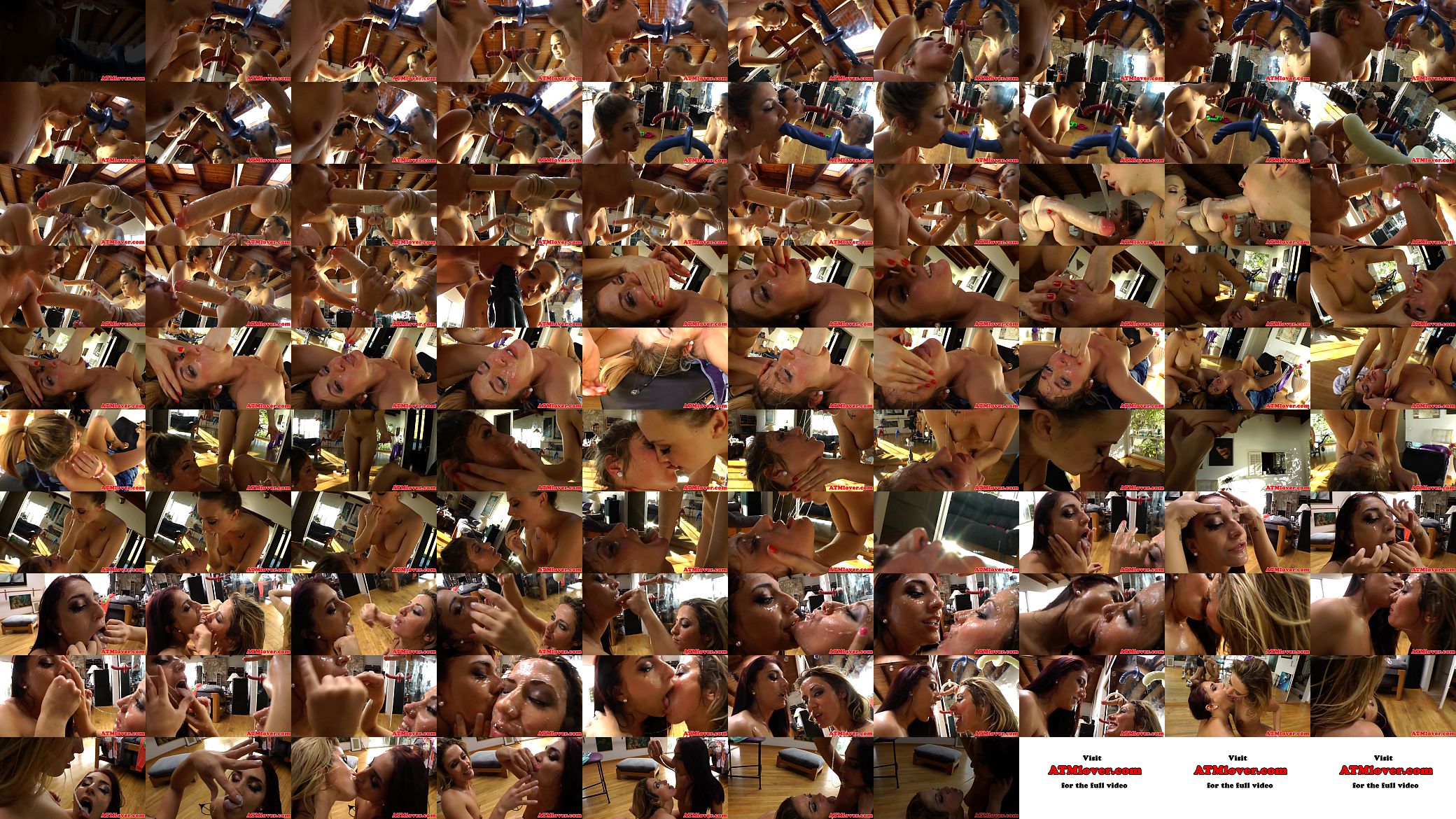 Roundass lesbians sucking dildos and kissing 预览图
