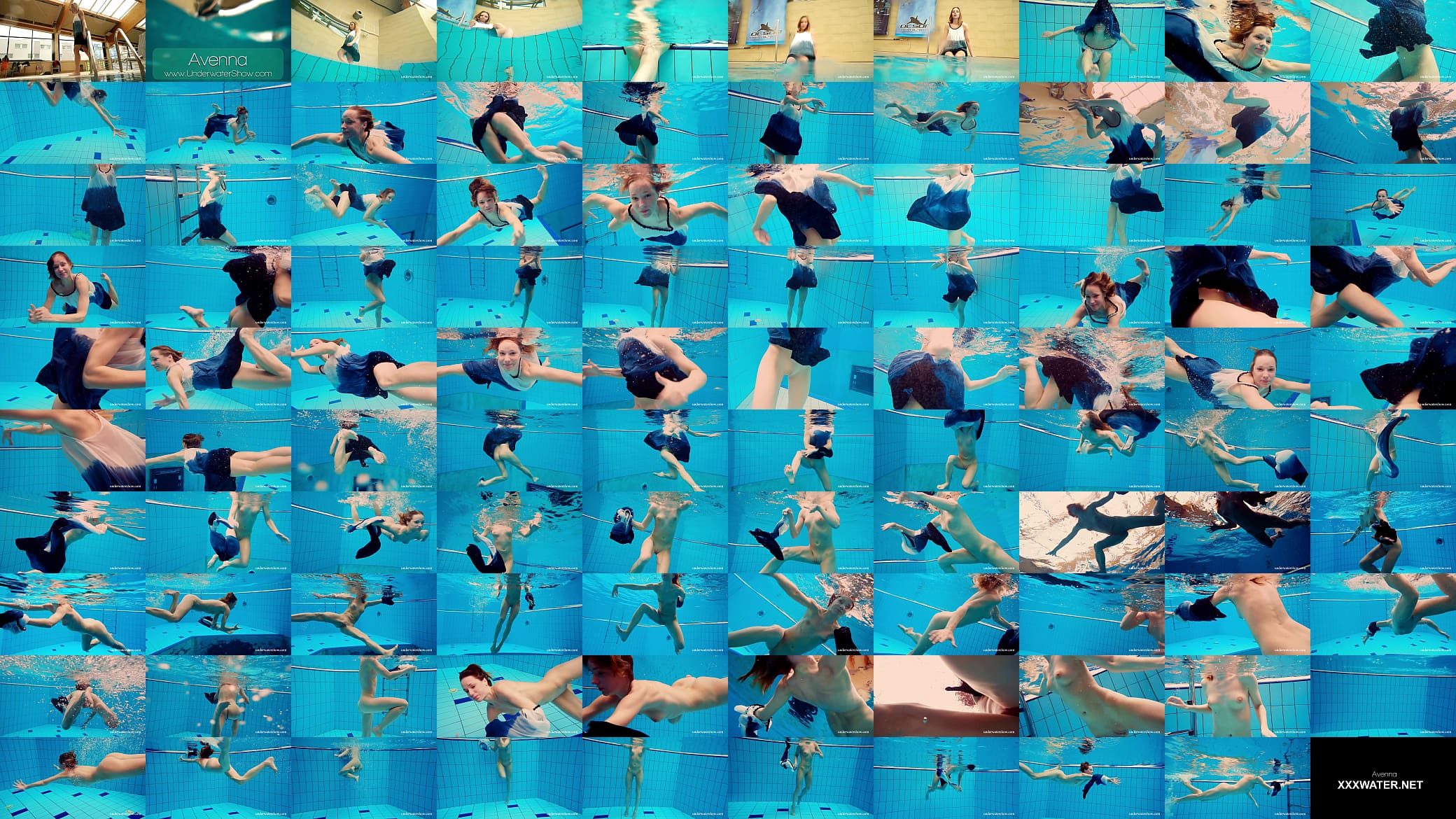 Avenna is shy first in the pool but then gets horny 预览图