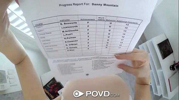 POVD Blonde Lena Anderson chased around the house and fucked