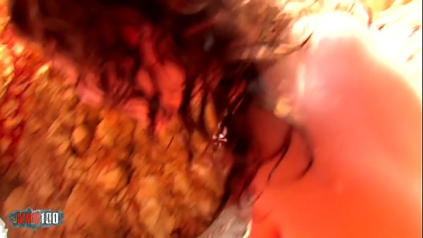 Hot threesome at the beach with 2 hot sluts