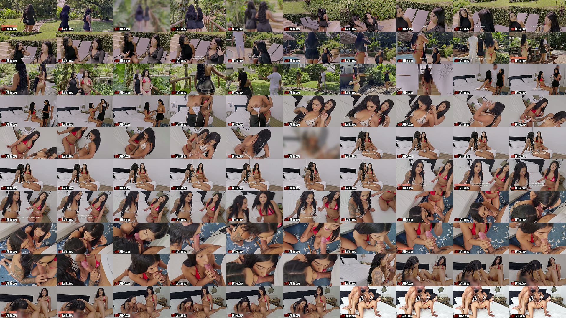 Latina Stepsisters Have Rough Threesome With BWC European Stepdad 预览图