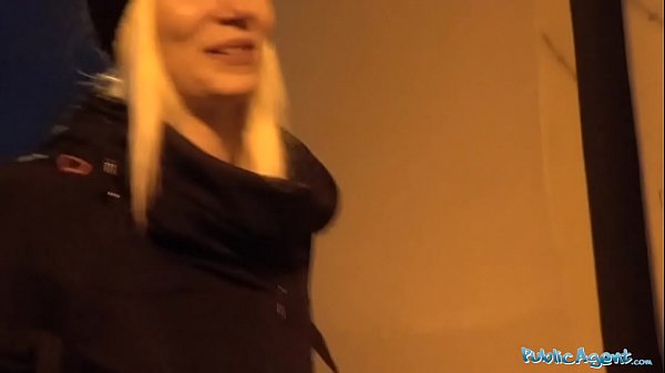 Public Agent Hot blonde fucks him for his cash offer