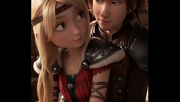 Astrid Hofferson and Hiccup First sex video How to train your Dragon