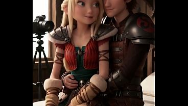 Astrid Hofferson and Hiccup First sex video How to train your Dragon