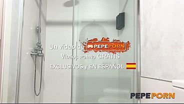 They just fucked on camera but they're ready to go again. Elektra red, shower sex on PepePorn