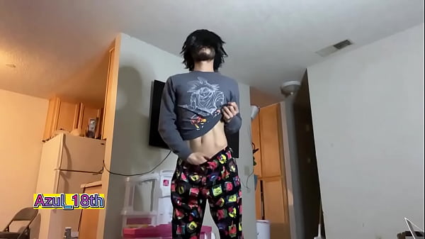 Beautiful young man masturbates until he achiev...