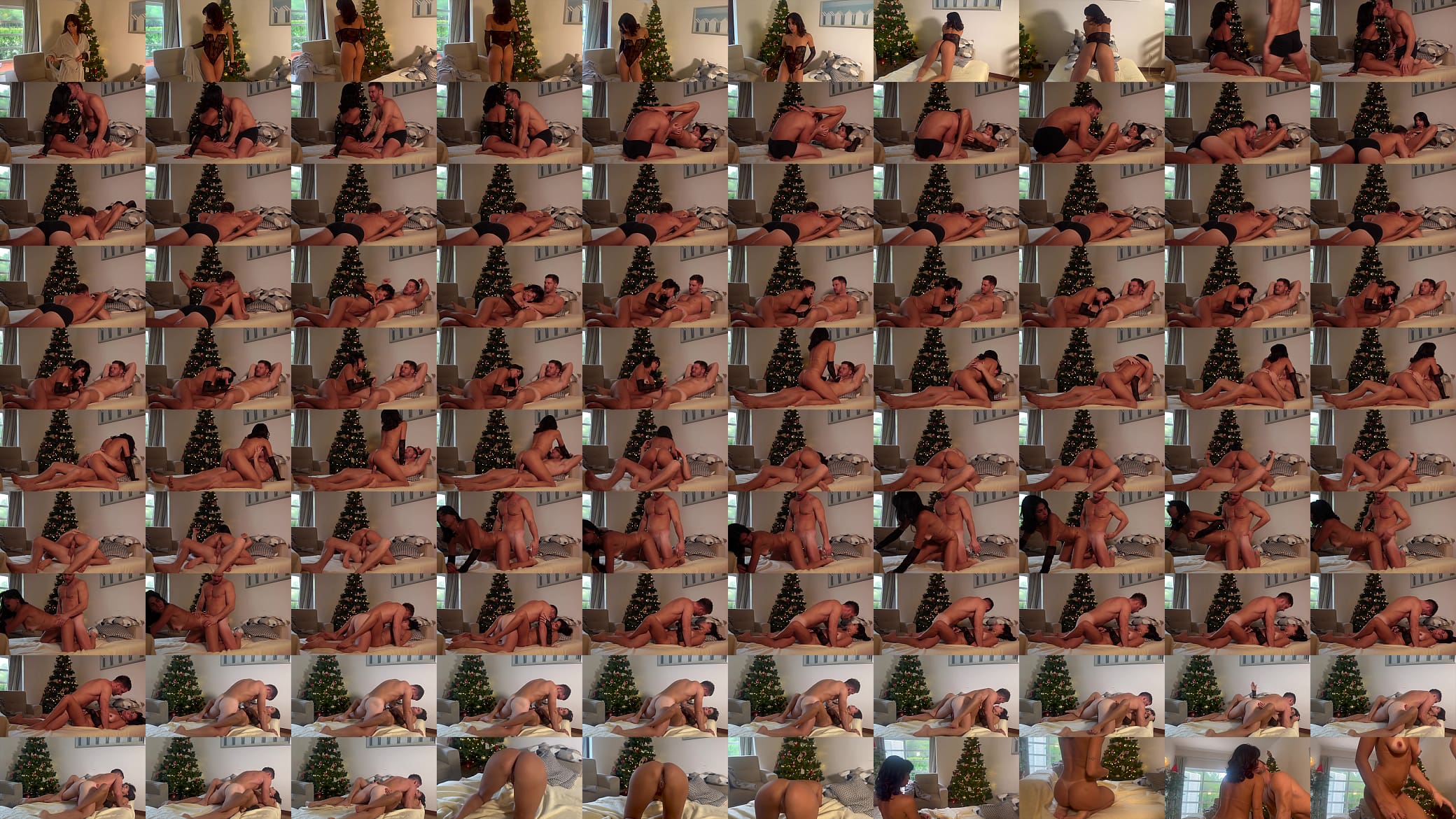Slut gets IMPREGNATED by the Christmas tree - Christmas Creampie and legs shaking 预览图