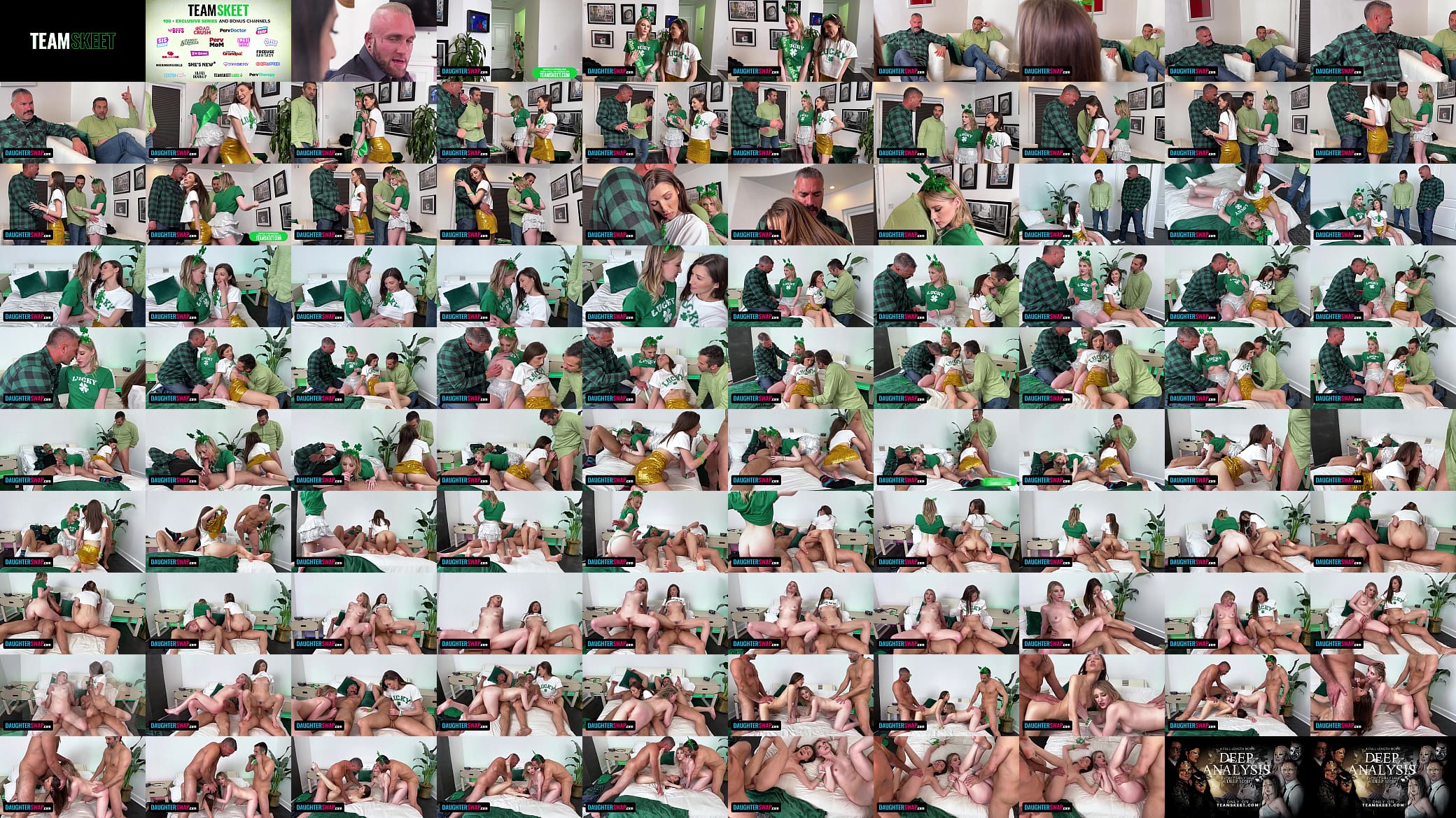 St Patrick&rsquo;s Day Party Turns Into A Stepdaughter-Stepdad Orgy - DaughterSwap 预览图